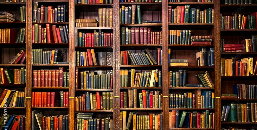 Image of bookshelves